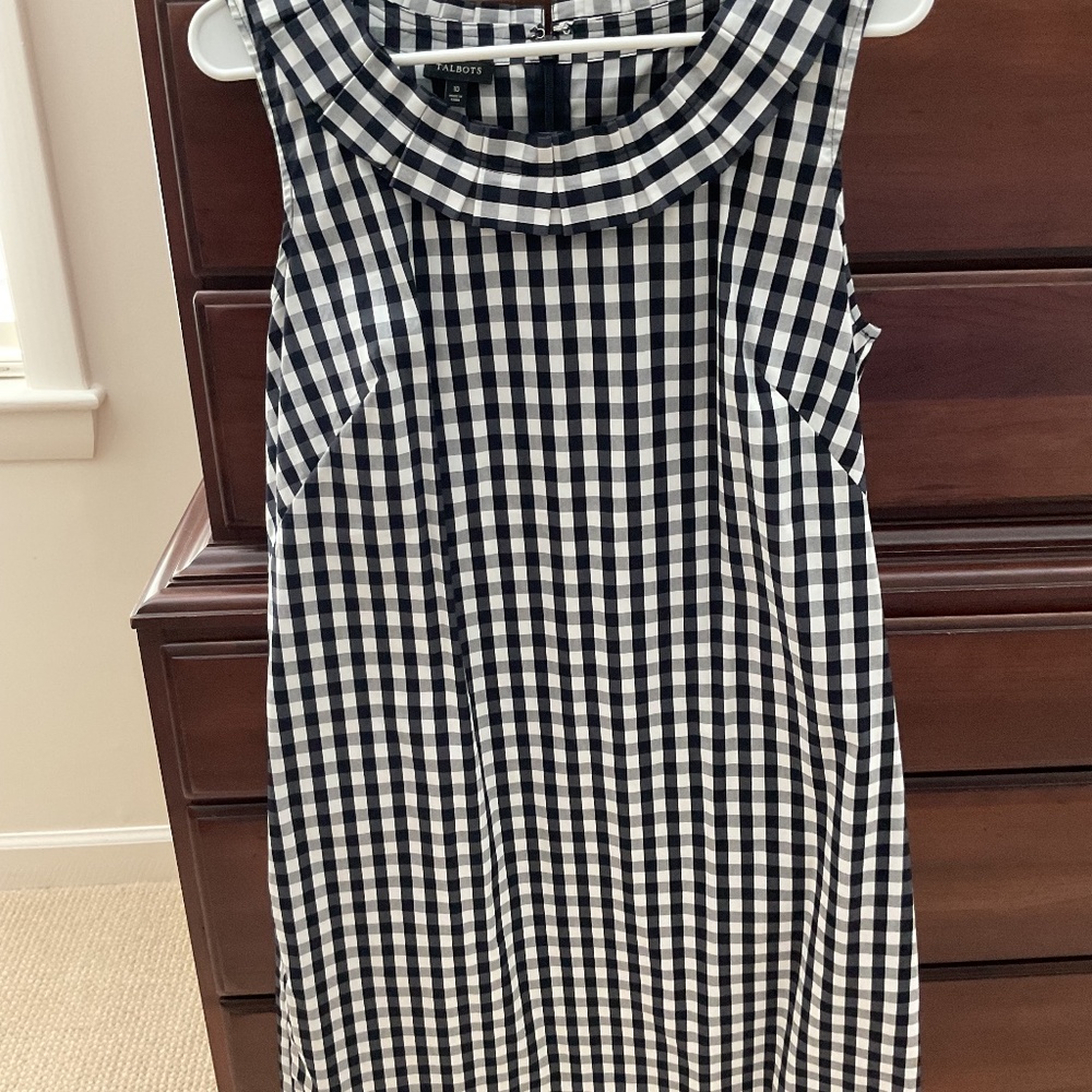 Talbots black and white dress